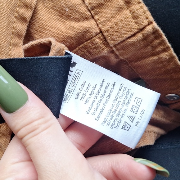 Carharrt Brown Overall Bibs Size 3t - Picture 6 of 6